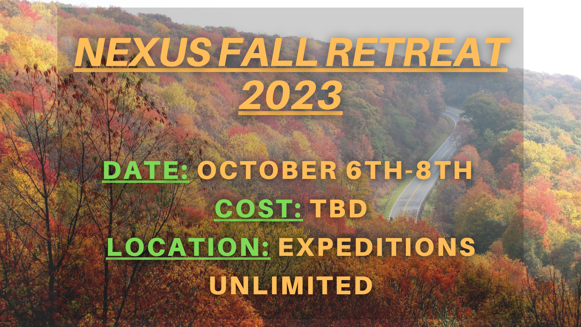 Fall Retreat 2023
